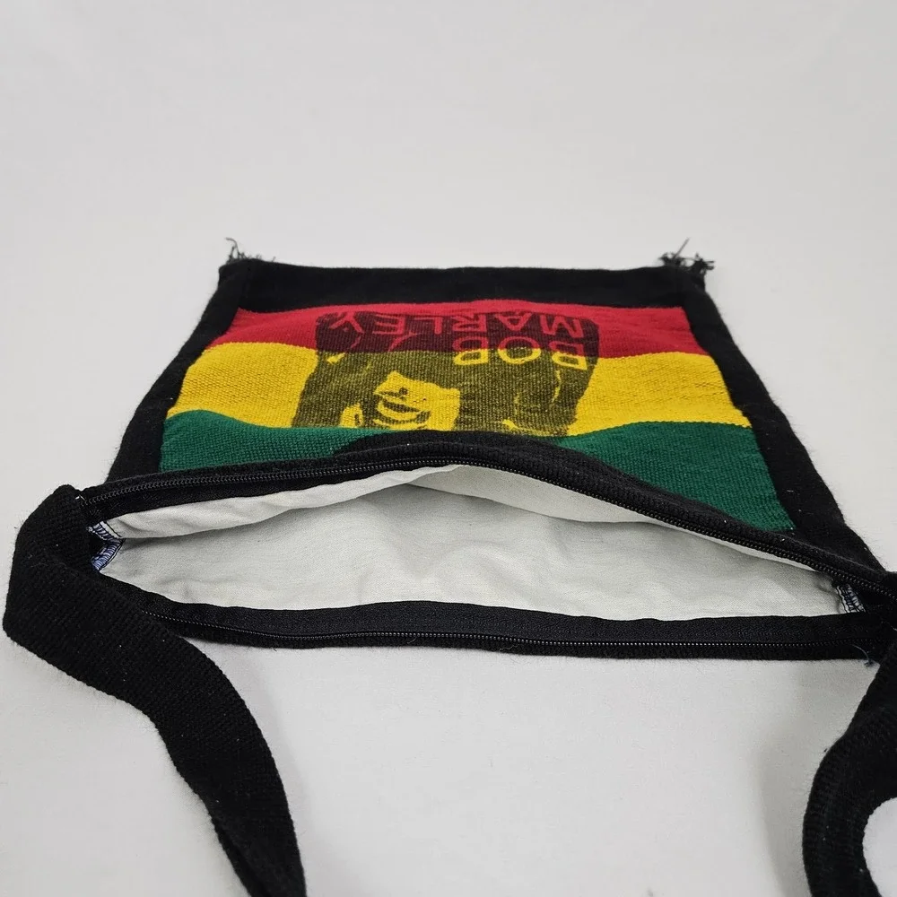 Bob Marley Bahamas Rasta Knit Hobo Pouch Bag One Love Rasta